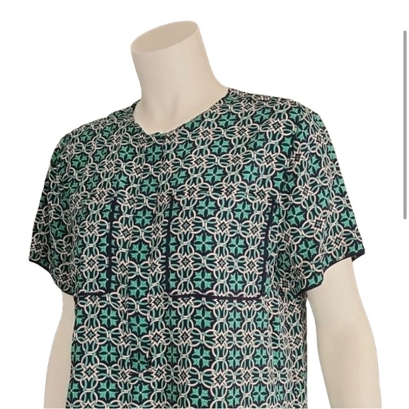 J. Crew medallion print silk top - Picture 1 of 4
